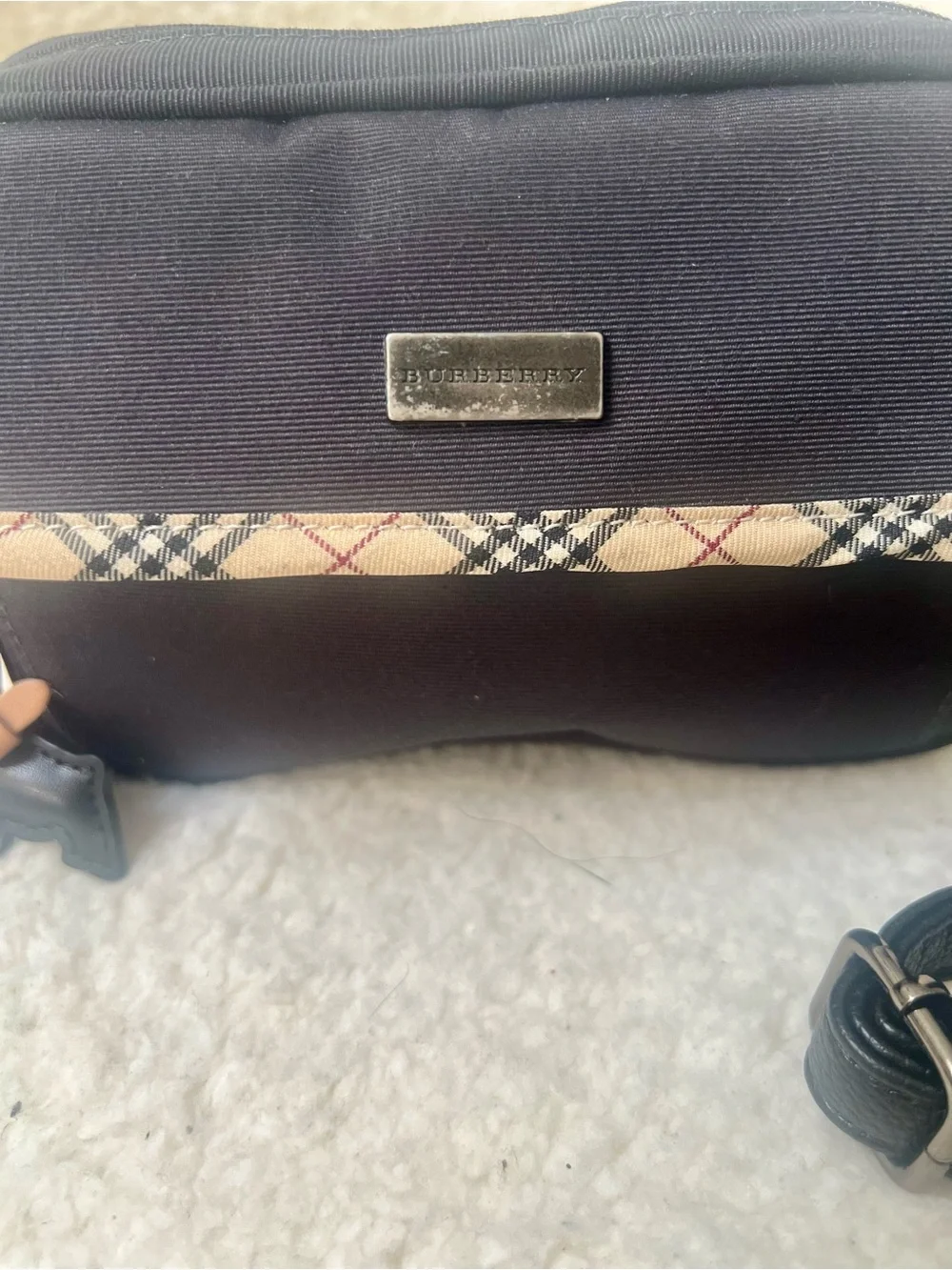 Burberry Upcycled Beauty Canvas Bag to Crossbody Purse